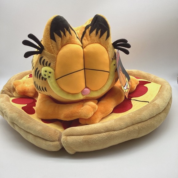 Kidrobot Nickelodeon 16" Garfield Pizza Plush Pillow Toy Stuffed New - Picture 1 of 5